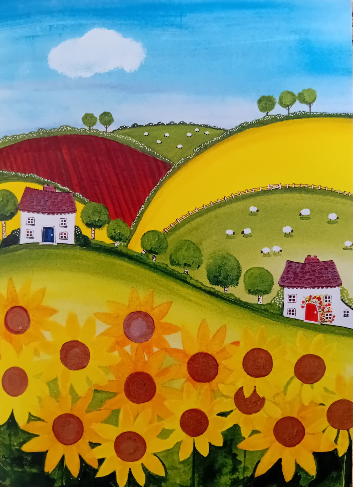 Summer Meadows Blank Card