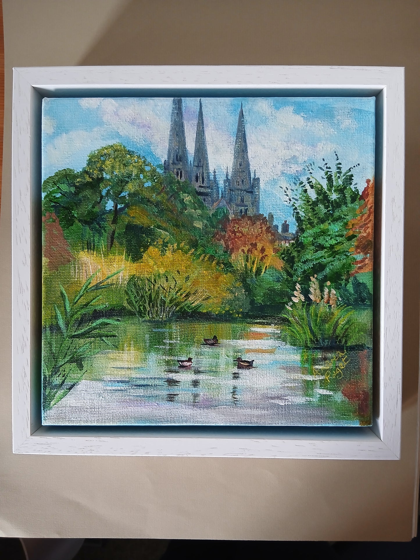 Lichfield Cathedral from Beacon Park