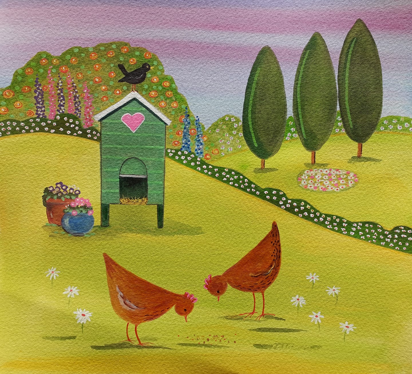 Freda and Freya Blank Card – Andrea Paget Art